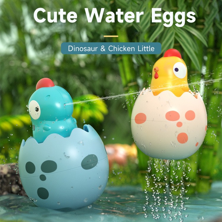 Kids Toys Play Egg - Niedliche Dinosaurier-, Enten- und Pinguin-Badespielzeuge mit