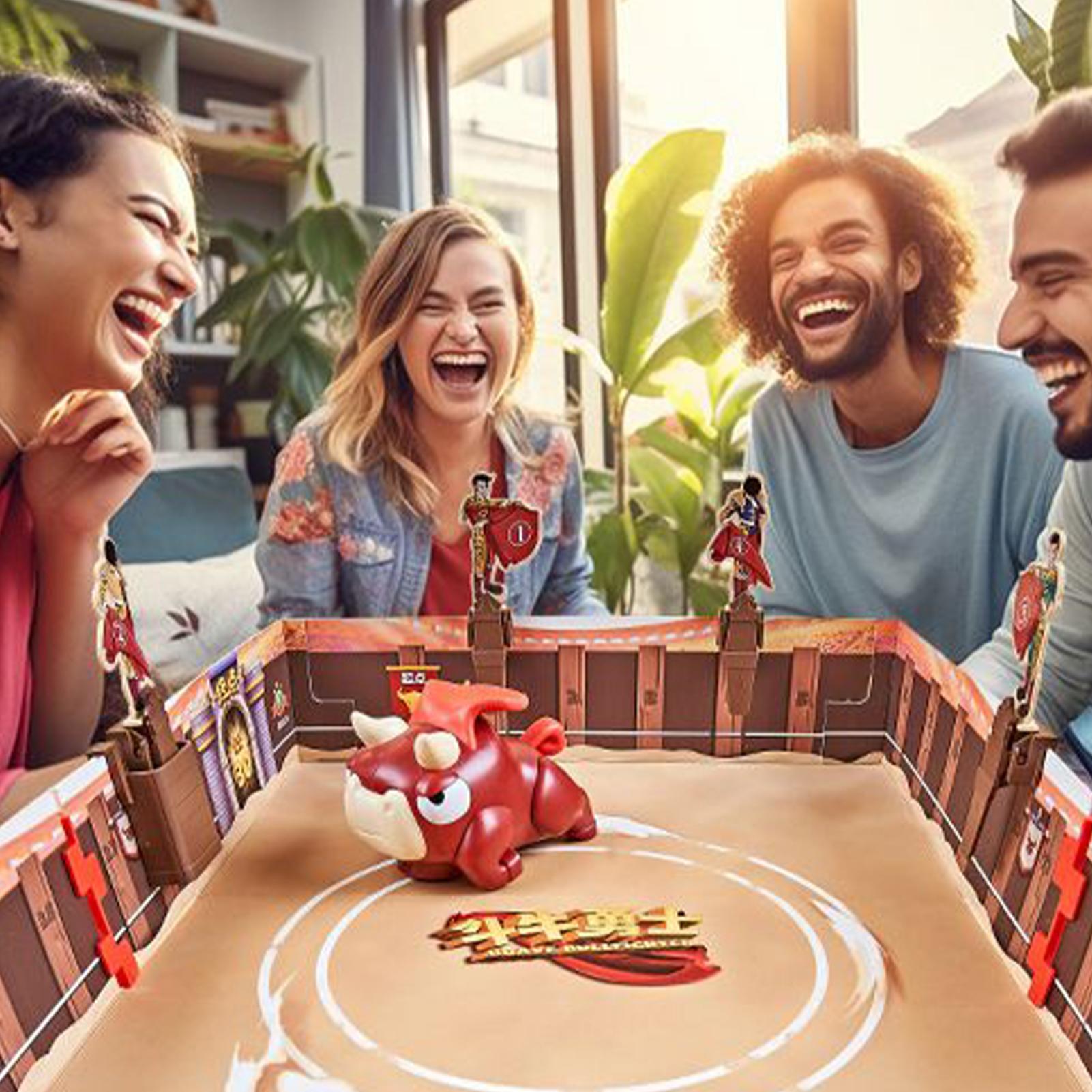 Kids Toys Entertainer - Stierkampf-Brettspiel, Stierkampf-Coöperationsspiel, lustiges interaktives Spielzeug für