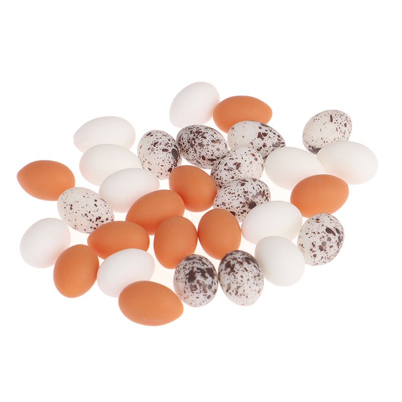 Kids Toys Play Egg - 10 stücke Puppenhaus Miniatur Simulation Eier