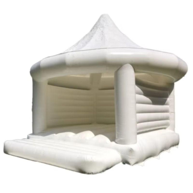 Kids Toys And Games - Aufblasbares Weißes Hochzeits-Hüpfhaus Outdoor-Spielzeug für Kinder