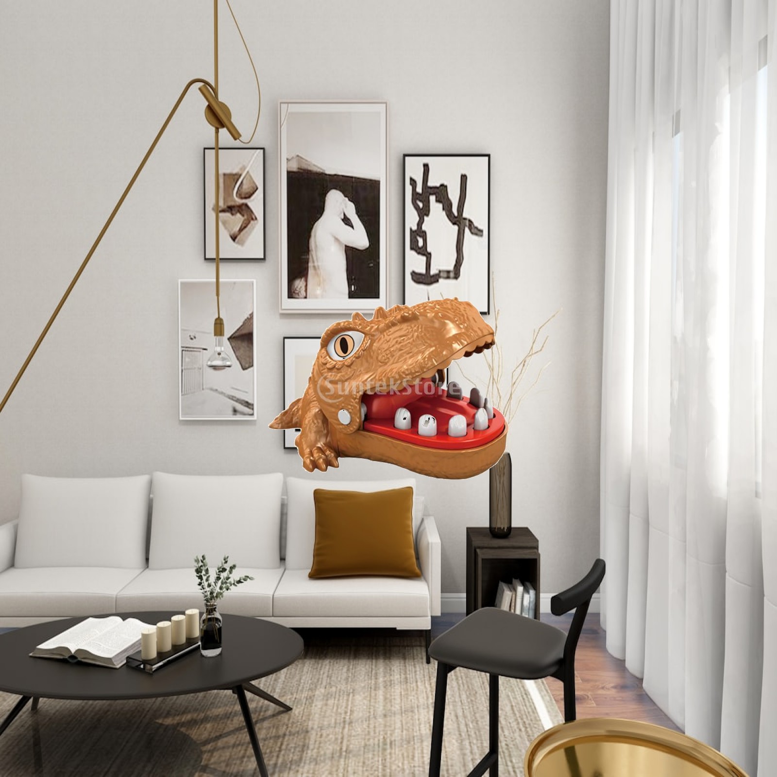 Kids Toys Entertainer - 3x Dinosaurier-Biss-Finger-Spielzeug Familienunterhaltungsspiel Spaß für Familie,