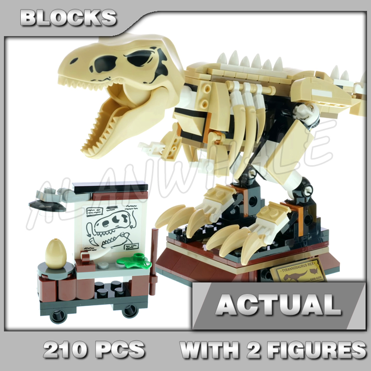 Kids Toys Christmas 2025 - 210-teiliges Jurassic World Dinosaurier-Fossil Ausstellungsset, Paläontologen-Dino-Skelett