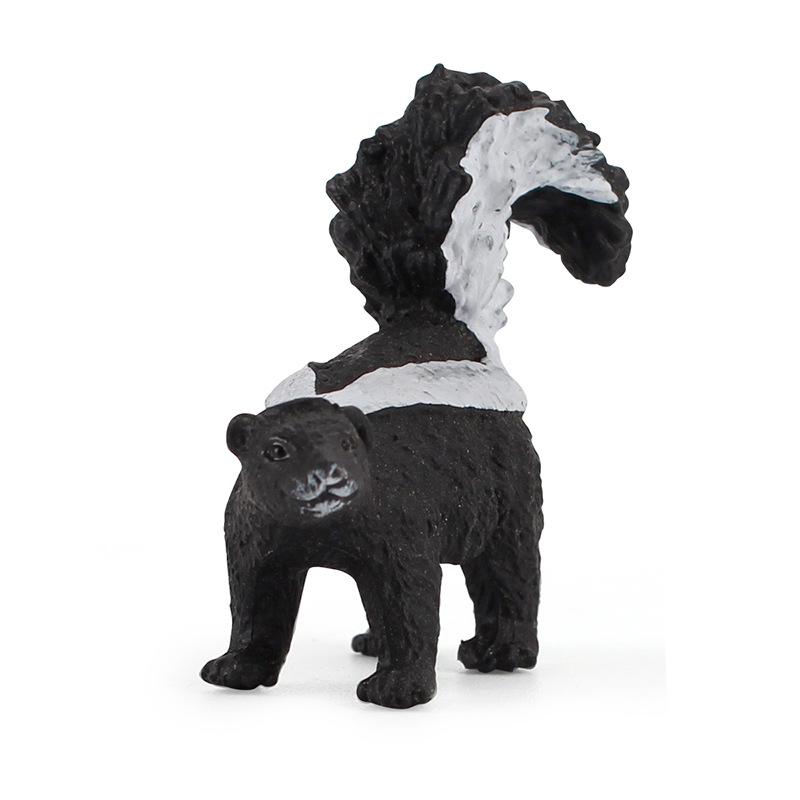 Kids Toys Exhibition - Simulation Niedliche kognitive Wald-Wildtiere, Actionfiguren, Skunk-Modell,