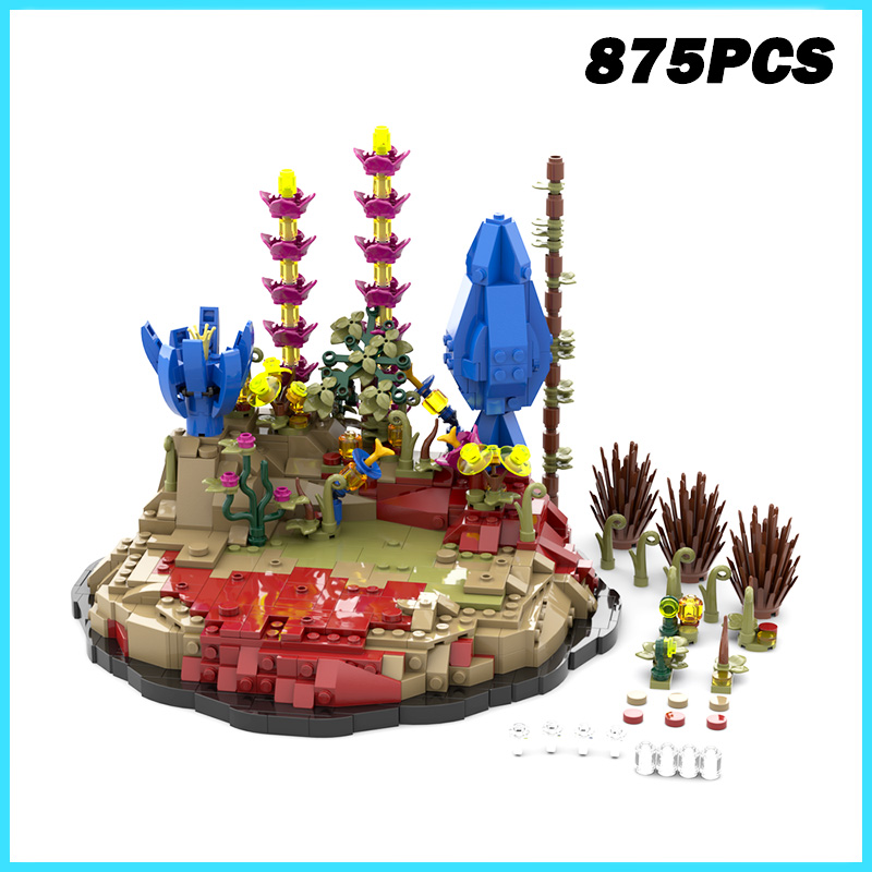 Kids Toys Exhibition - 875-teiliges NEUES MOC Ausstellungs-Landschaftsmodell für Kampfszenen