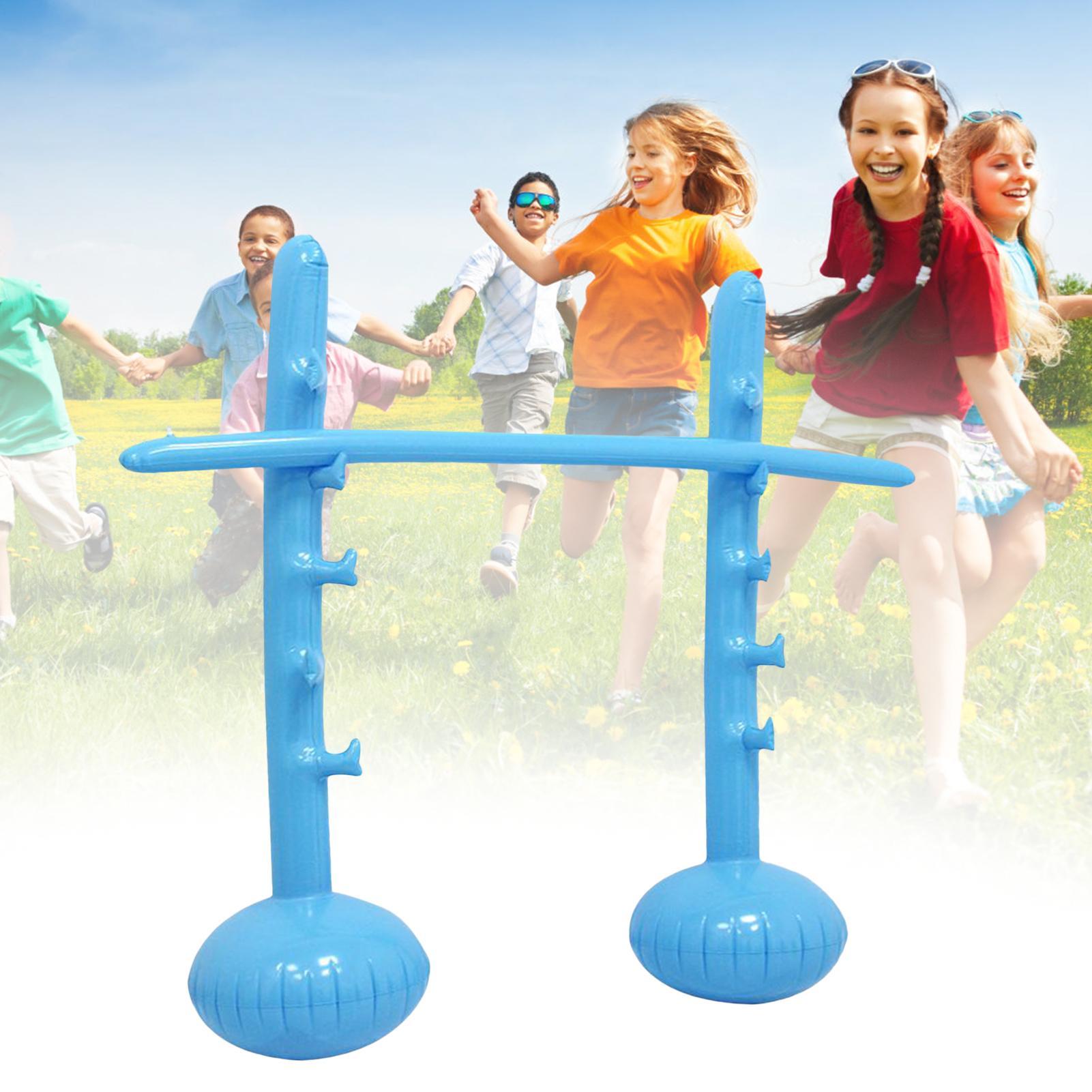 Kids Yard Toys - Aufblasbare Limbo-Stange mit Verstellbarer Höhe, Partyspiel-Bogen,