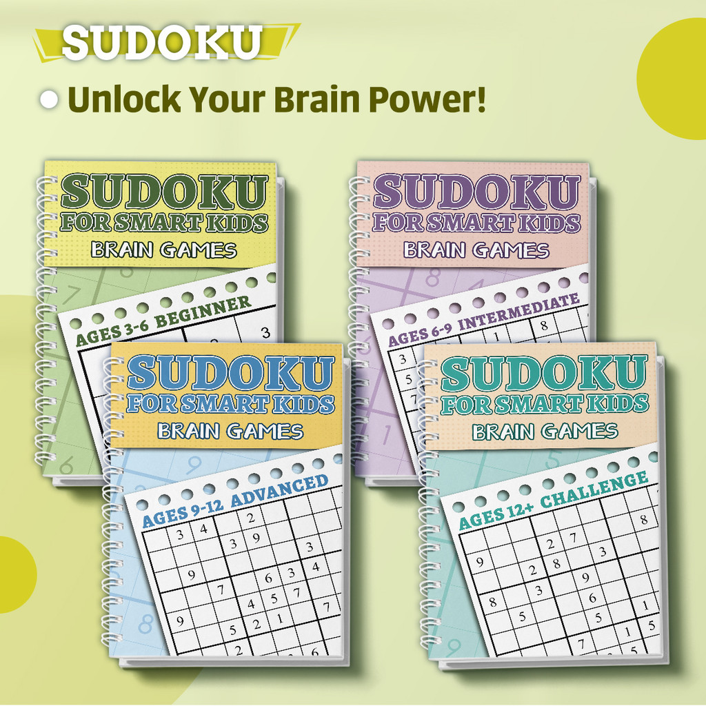 Kids Toys And Games - Kinder-Sudoku-Puzzlebuch-Set, Denkspiele für Intelligente Kinder im