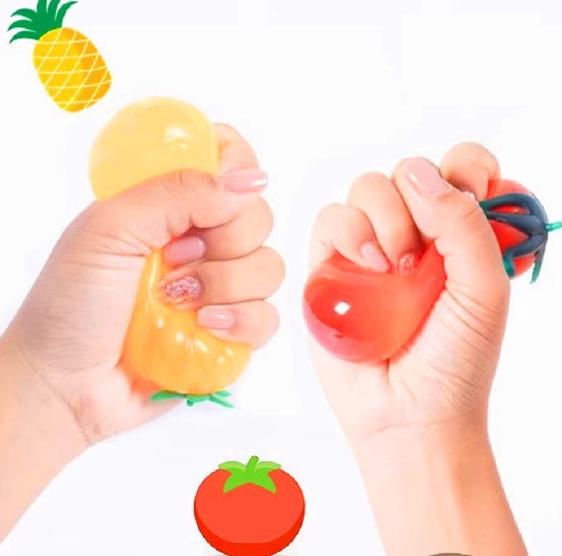 TPR Dekompression Obst Ei Toma – Kids Toys Play Egg Bewertung und Preis