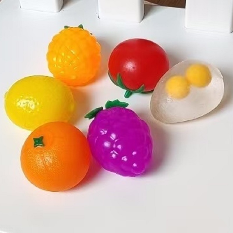 TPR Dekompression Obst Ei Toma – Kids Toys Play Egg Bewertung und Preis