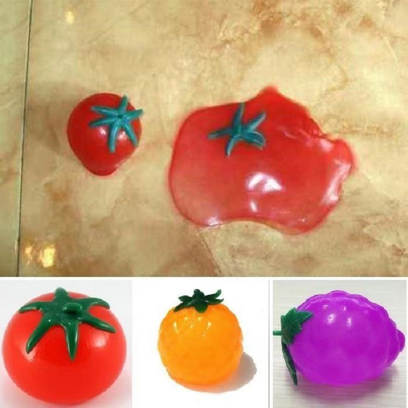 TPR Dekompression Obst Ei Toma – Kids Toys Play Egg Bewertung und Preis