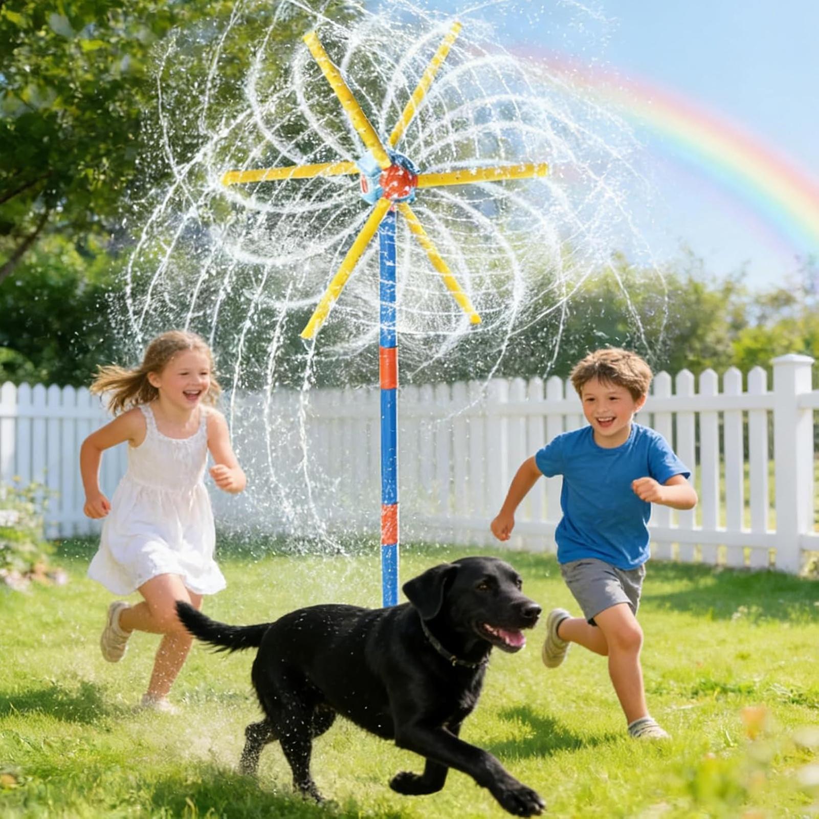 Kinder-Sprinkler-Windmühle, lu – Kids Yard Toys Bewertung und Preis