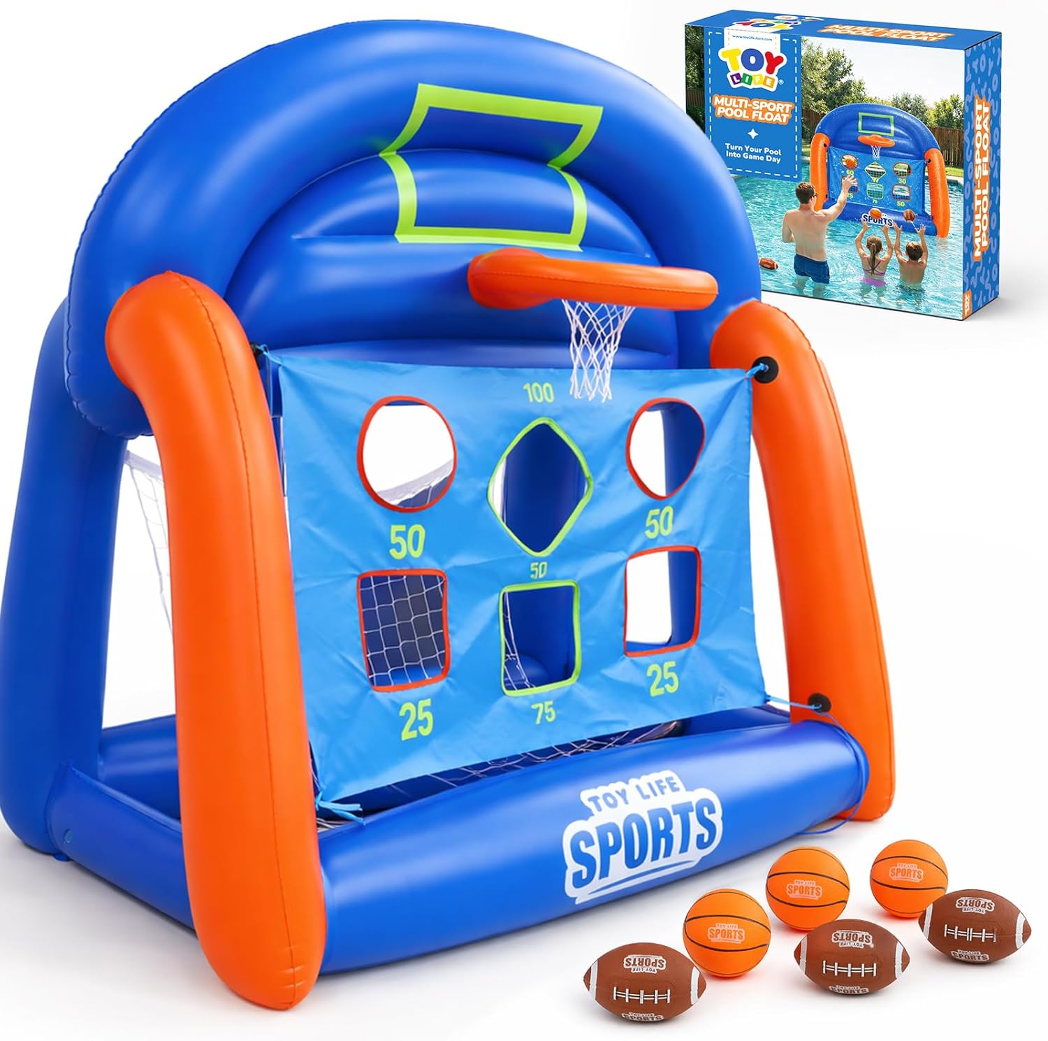 Aufblasbare Multi-Sport-Poolsp – Kids Toys And Games Bewertung und Preis