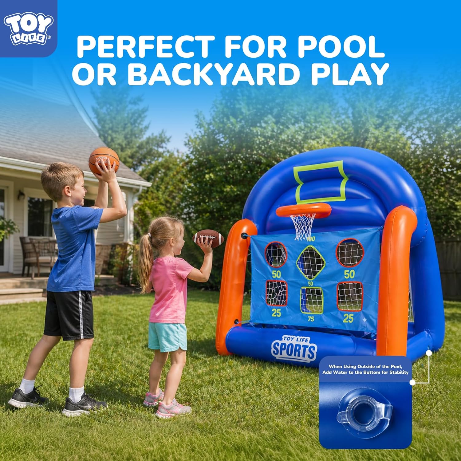 Aufblasbare Multi-Sport-Poolsp – Kids Toys And Games Bewertung und Preis