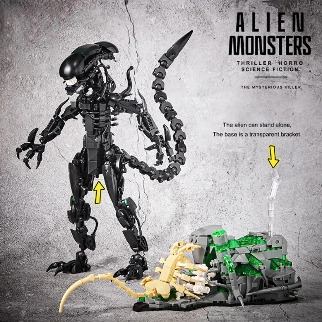 MOC 7048 Alien Monsters Bauste – Xenomorph Kids Toys Bewertung und Preis