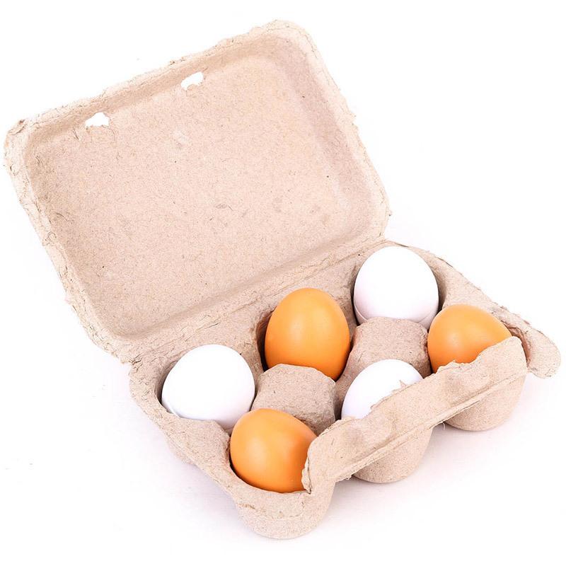 6Pcs Küche Holz Künstliche Eie – Kids Toys Play Egg Bewertung und Preis
