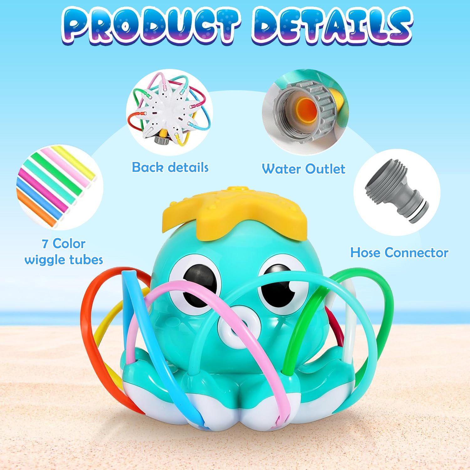 Octopus Sprinkler Wasserspray  – Kids Yard Toys Bewertung und Preis