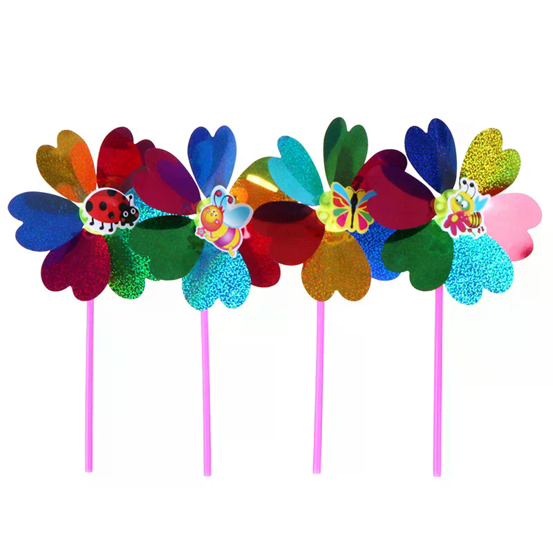Bunte Pailletten-Windmühle Win – Kids Yard Toys Bewertung und Preis