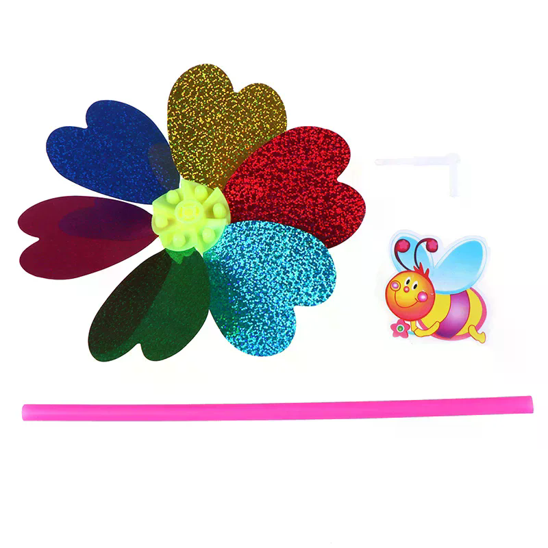Bunte Pailletten-Windmühle Win – Kids Yard Toys Bewertung und Preis