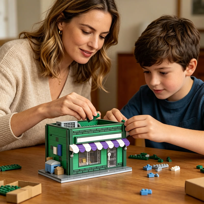 Bausteine MOC Modularer Mini-S – Kids Toys Shop Bewertung und Preis
