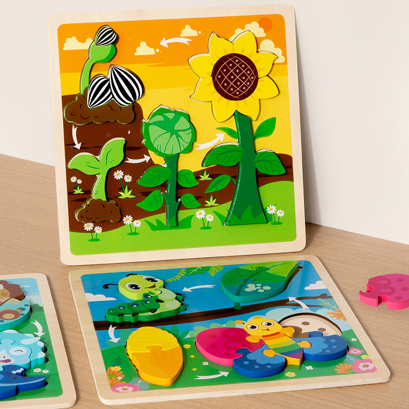 Baby Spielzeug Holz 3D Puzzle  – Kids Toys Cycle Bewertung und Preis